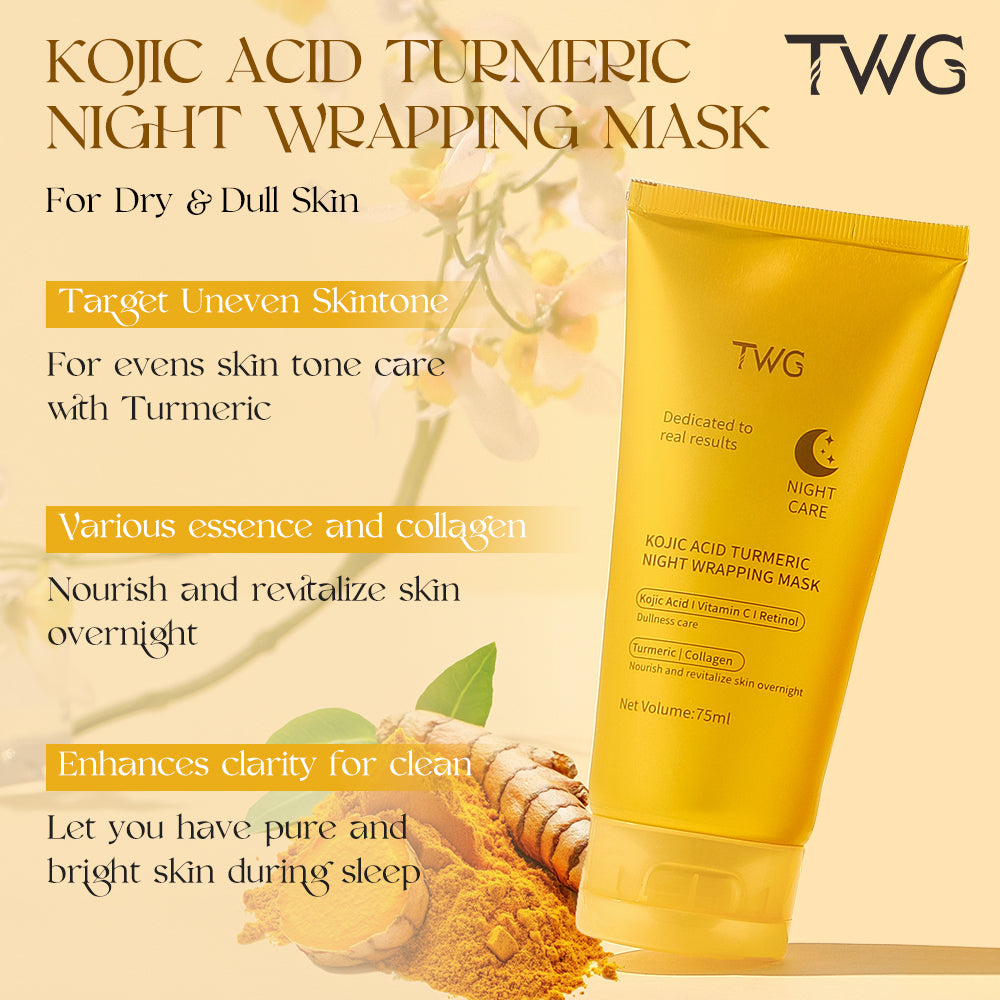 Kojic Acid & Turmeric Night WrappingAnti-aging, Moisturizing, Revitalizing, Whitening