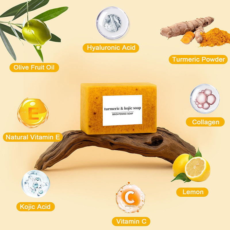 Kojic Acid & Turmeric Soap & Mask Bundle