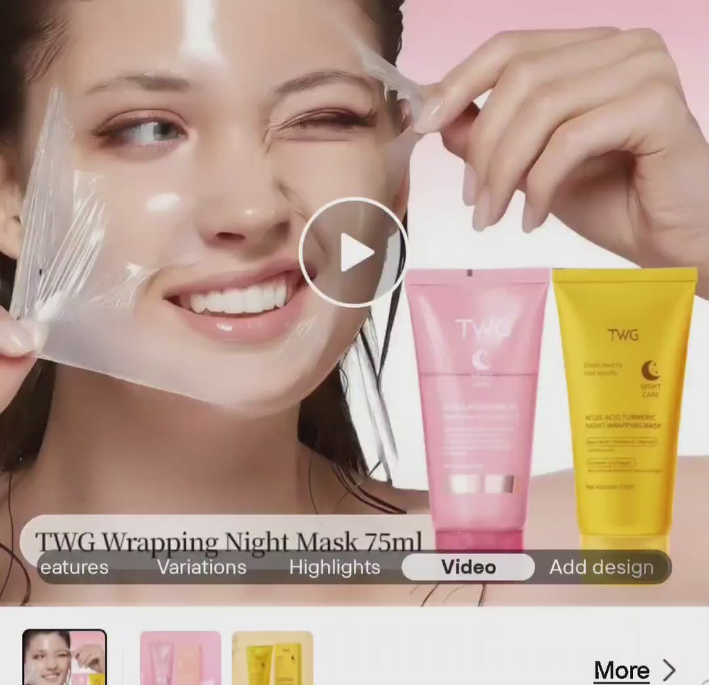 Kojic Acid & Turmeric Night WrappingAnti-aging, Moisturizing, Revitalizing, Whitening