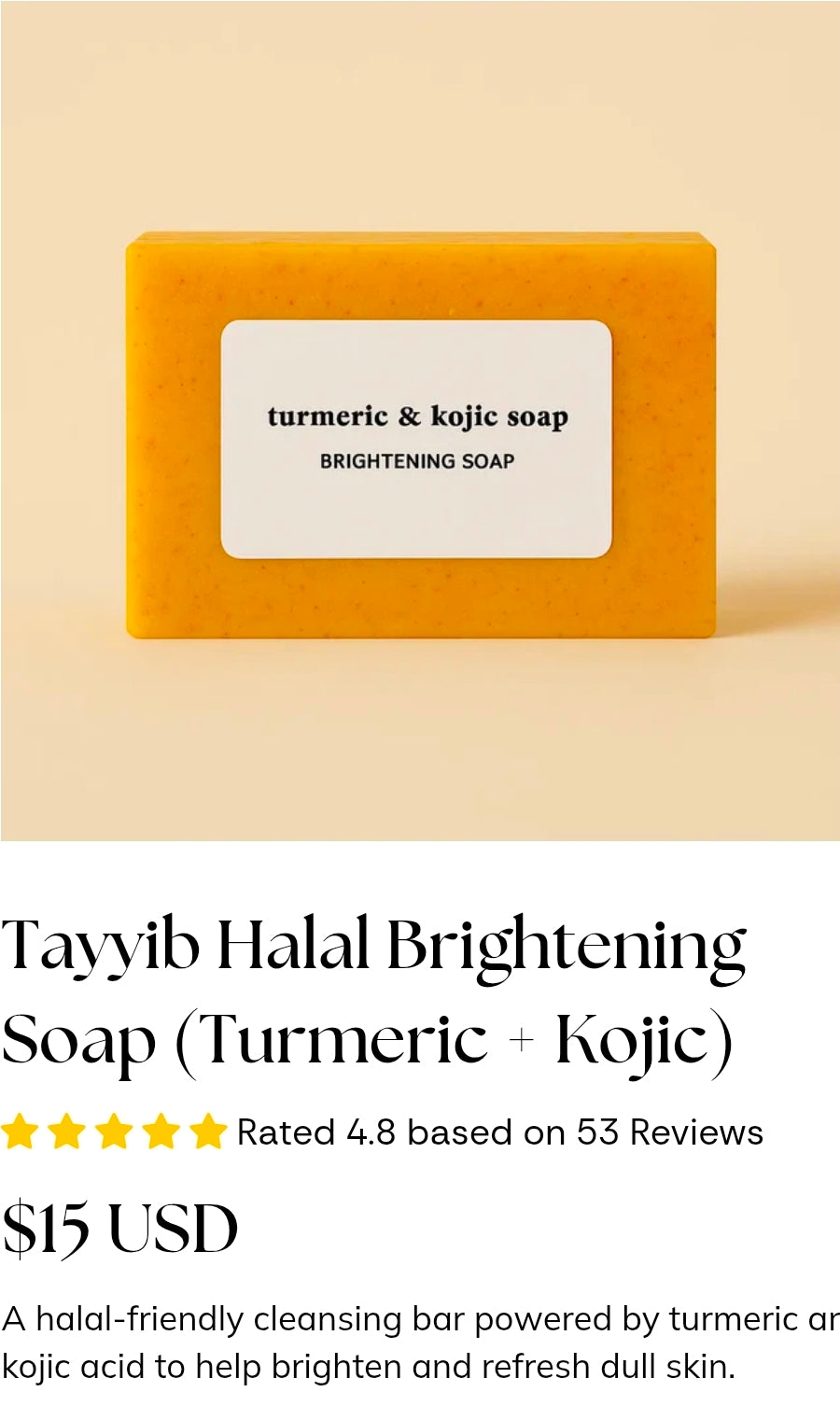 Kojic Acid & Tumeric Bar Soap